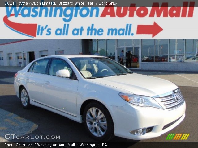 2011 Toyota Avalon Limited in Blizzard White Pearl