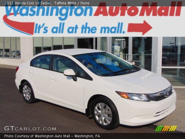 2012 Honda Civic LX Sedan in Taffeta White