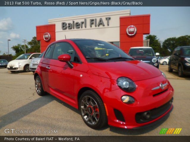 2013 Fiat 500 Turbo in Rosso (Red)