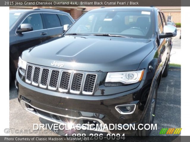 2015 Jeep Grand Cherokee Overland 4x4 in Brilliant Black Crystal Pearl