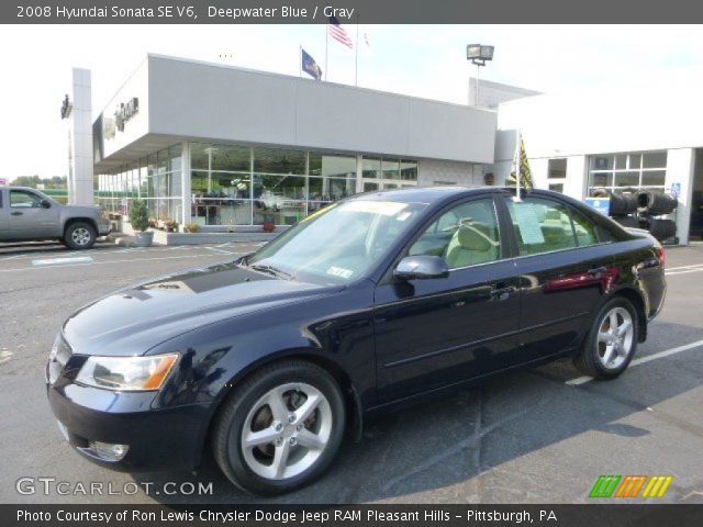 2008 Hyundai Sonata SE V6 in Deepwater Blue