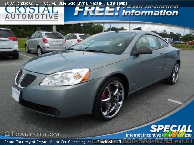 2007 Pontiac G6 GTP Coupe in Blue Gold Crystal Metallic