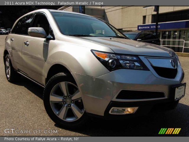 2011 Acura MDX Technology in Palladium Metallic