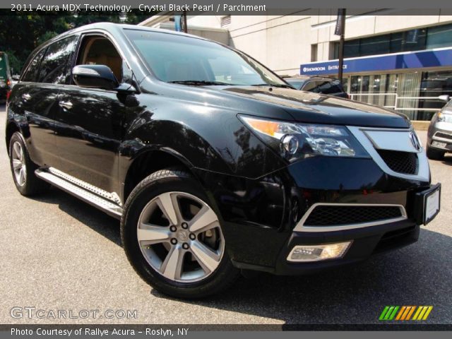 2011 Acura MDX Technology in Crystal Black Pearl