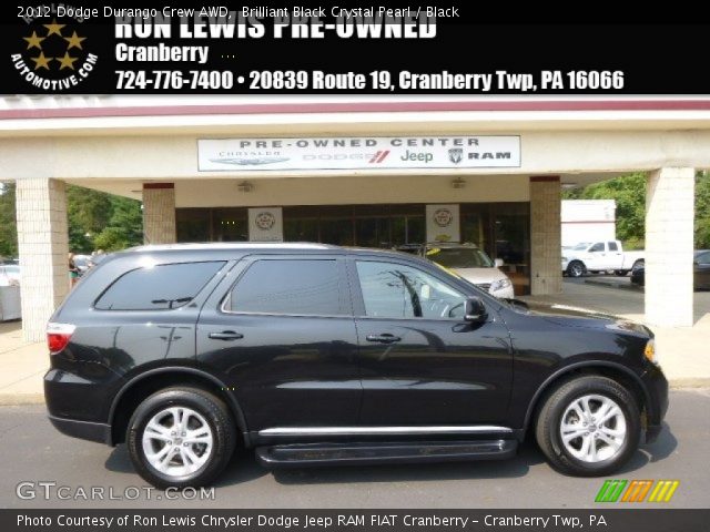 2012 Dodge Durango Crew AWD in Brilliant Black Crystal Pearl