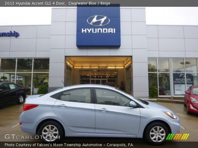 2013 Hyundai Accent GLS 4 Door in Clearwater Blue
