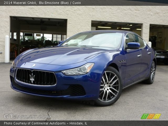 2014 Maserati Ghibli  in Blu Emozione (Blue)