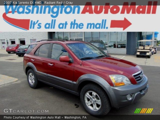 2007 Kia Sorento EX 4WD in Radiant Red