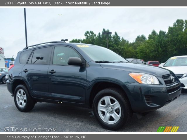 2011 Toyota RAV4 I4 4WD in Black Forest Metallic