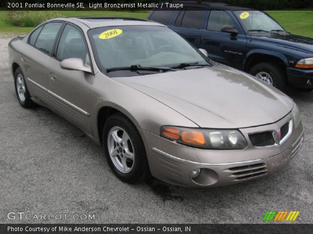 2001 Pontiac Bonneville SE in Light Bronzemist Metallic