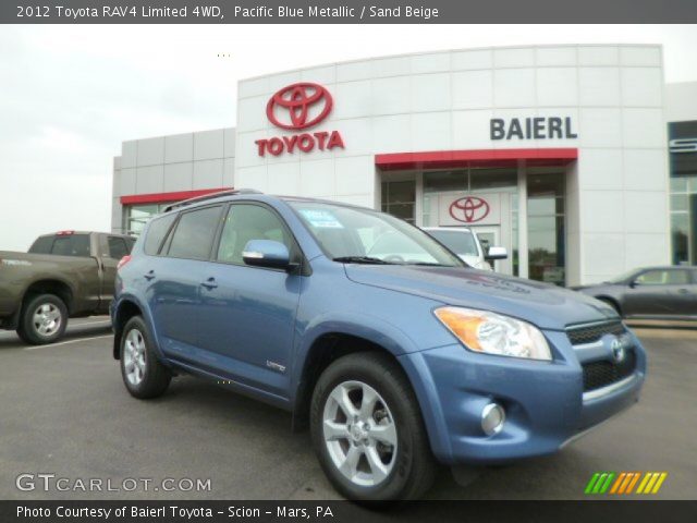 2012 Toyota RAV4 Limited 4WD in Pacific Blue Metallic