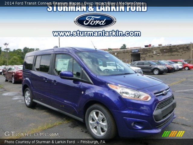 2014 Ford Transit Connect Titanium Wagon in Deep Impact Blue