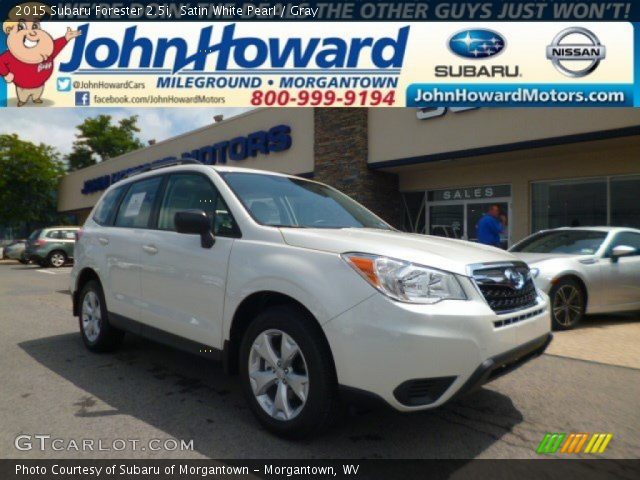 2015 Subaru Forester 2.5i in Satin White Pearl