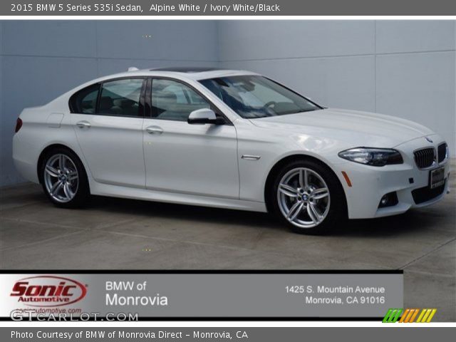 2015 BMW 5 Series 535i Sedan in Alpine White