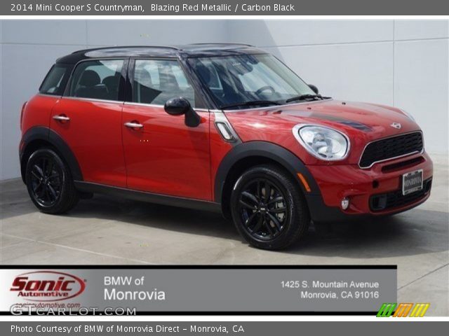 2014 Mini Cooper S Countryman in Blazing Red Metallic