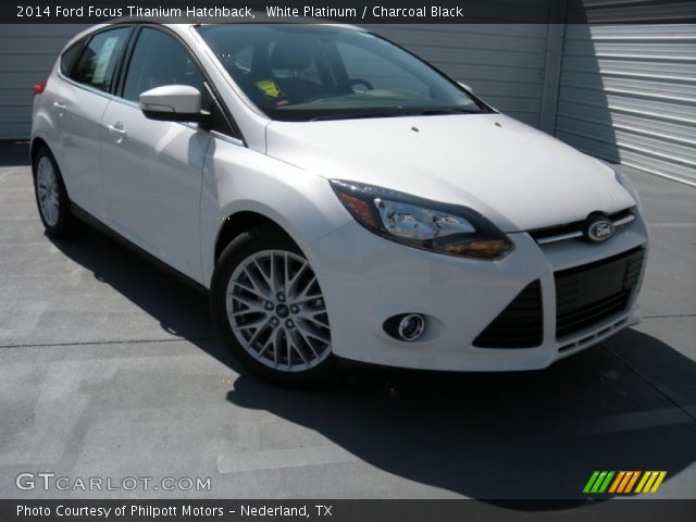 2014 Ford Focus Titanium Hatchback in White Platinum