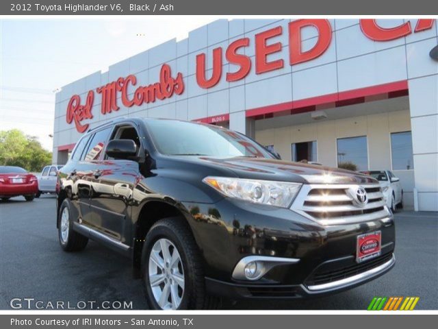 2012 Toyota Highlander V6 in Black