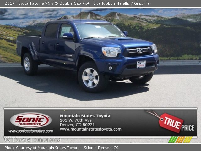 2014 Toyota Tacoma V6 SR5 Double Cab 4x4 in Blue Ribbon Metallic