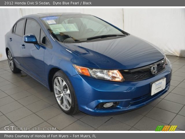2012 Honda Civic Si Sedan in Dyno Blue Pearl
