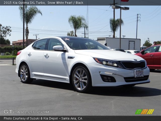 2015 Kia Optima SXL Turbo in Snow White Pearl