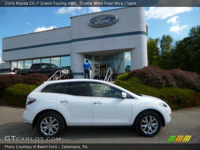2009 Mazda CX-7 Grand Touring AWD in Crystal White Pearl Mica