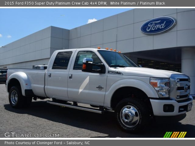 2015 Ford F350 Super Duty Platinum Crew Cab 4x4 DRW in White Platinum