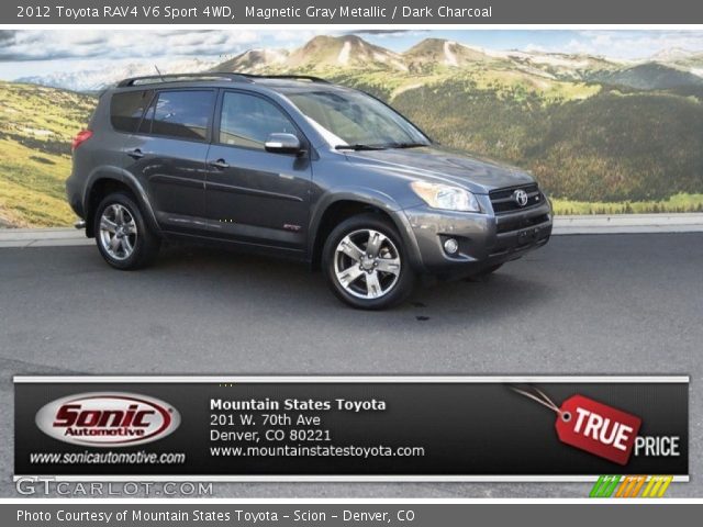 2012 Toyota RAV4 V6 Sport 4WD in Magnetic Gray Metallic