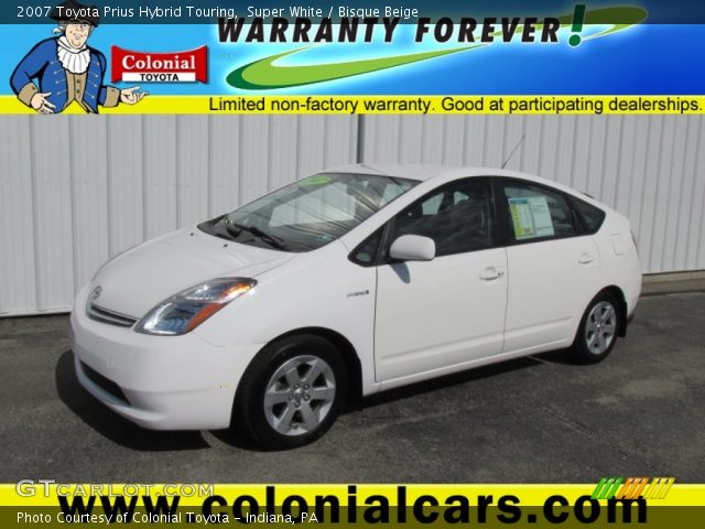 2007 Toyota Prius Hybrid Touring in Super White