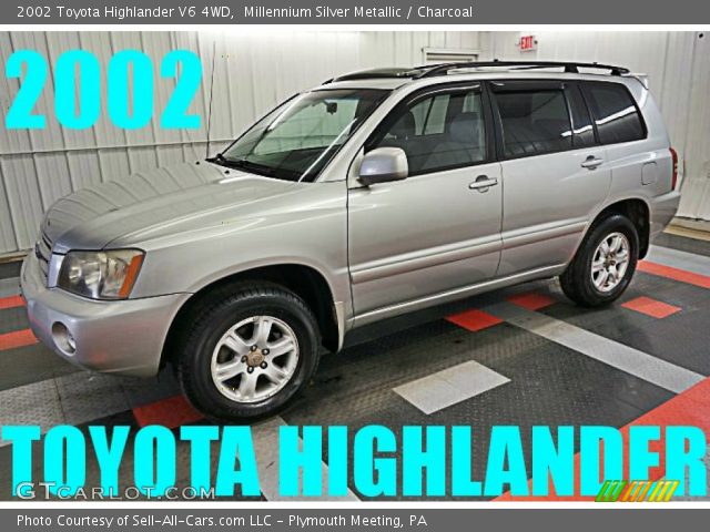 2002 Toyota Highlander V6 4WD in Millennium Silver Metallic