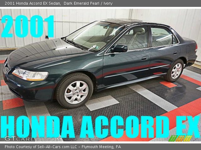 2001 Honda Accord EX Sedan in Dark Emerald Pearl
