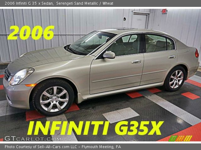 2006 Infiniti G 35 x Sedan in Serengeti Sand Metallic