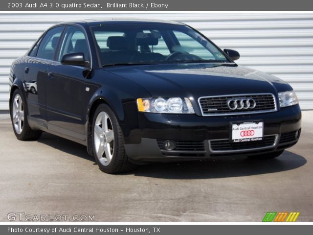 2003 Audi A4 3.0 quattro Sedan in Brilliant Black