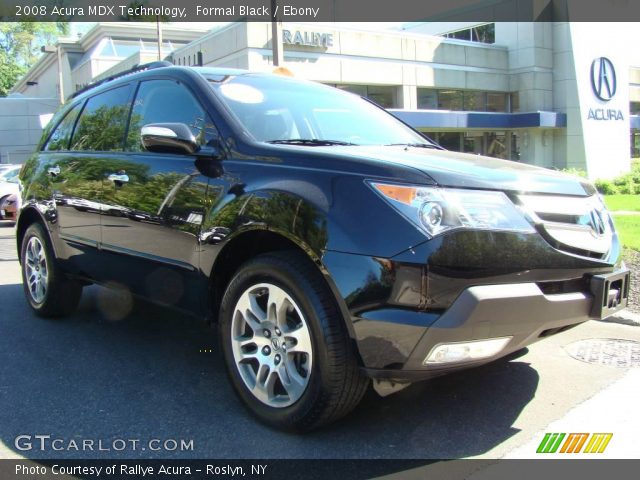 2008 Acura MDX Technology in Formal Black