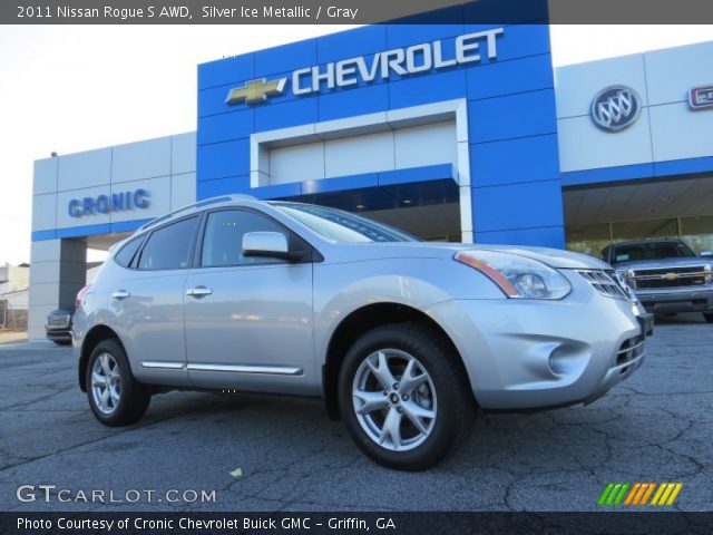 2011 Nissan Rogue S AWD in Silver Ice Metallic