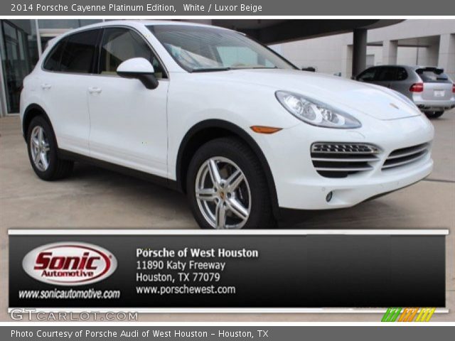 2014 Porsche Cayenne Platinum Edition in White