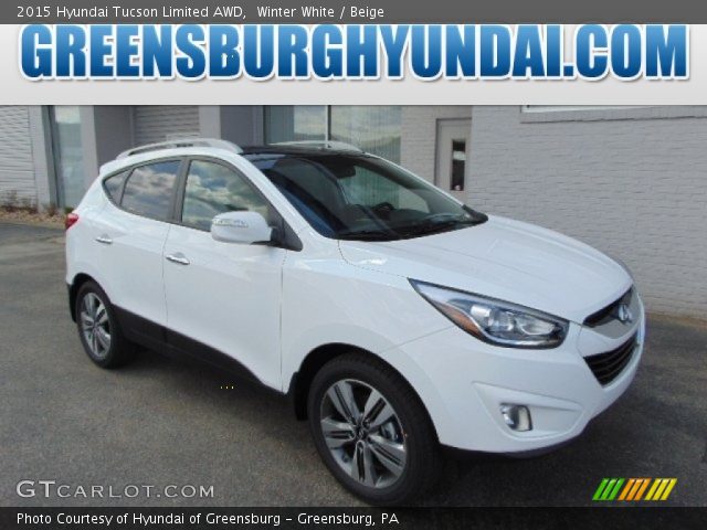 2015 Hyundai Tucson Limited AWD in Winter White