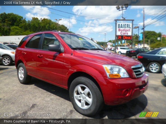 2008 Kia Sorento LX 4x4 in Spicy Red