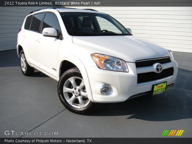 2012 Toyota RAV4 Limited in Blizzard White Pearl