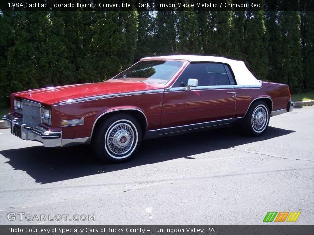 1984 Cadillac Eldorado Biarritz Convertible in Dark Crimson Maple Metallic