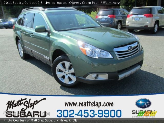 2011 Subaru Outback 2.5i Limited Wagon in Cypress Green Pearl