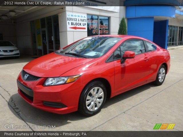 2012 Honda Civic LX Coupe in Rallye Red