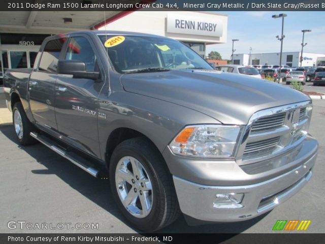 2011 Dodge Ram 1500 Laramie Longhorn Crew Cab 4x4 in Mineral Gray Metallic