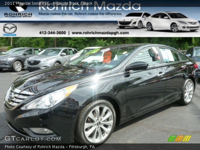 2011 Hyundai Sonata SE in Midnight Black