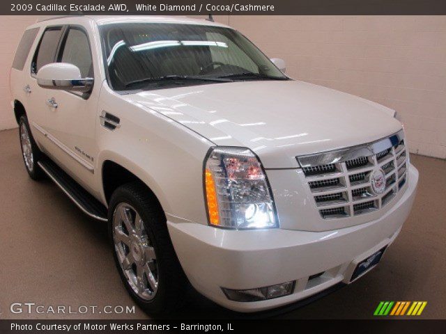 2009 Cadillac Escalade AWD in White Diamond