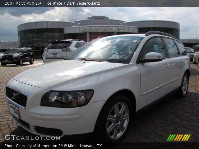 Ice White - 2007 Volvo V50 2.4i - Dark Beige/Quartz Interior ...
