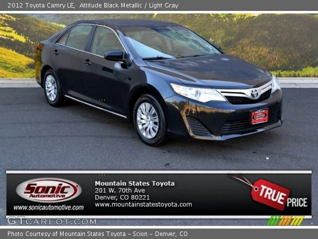 2012 Toyota Camry LE in Attitude Black Metallic
