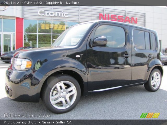 Sapphire Black 2014 Nissan Cube 1 8 Sl Black Interior