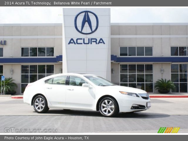 2014 Acura TL Technology in Bellanova White Pearl