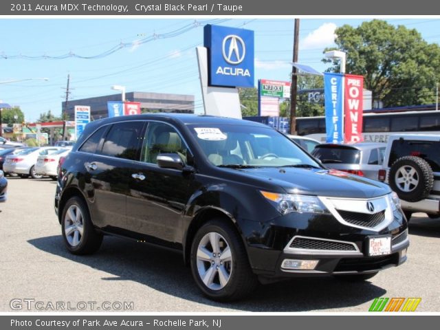 2011 Acura MDX Technology in Crystal Black Pearl