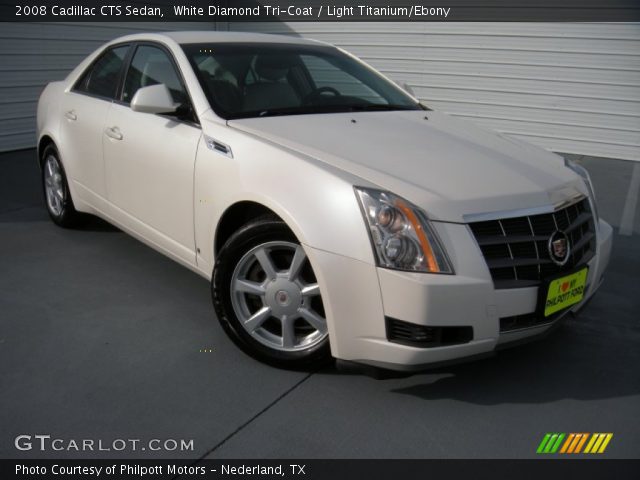 2008 Cadillac CTS Sedan in White Diamond Tri-Coat